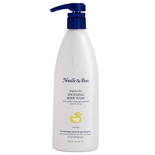 Noodle & Boo Fragrance Free Soothing Body Wash for Baby Eczema Care bottle