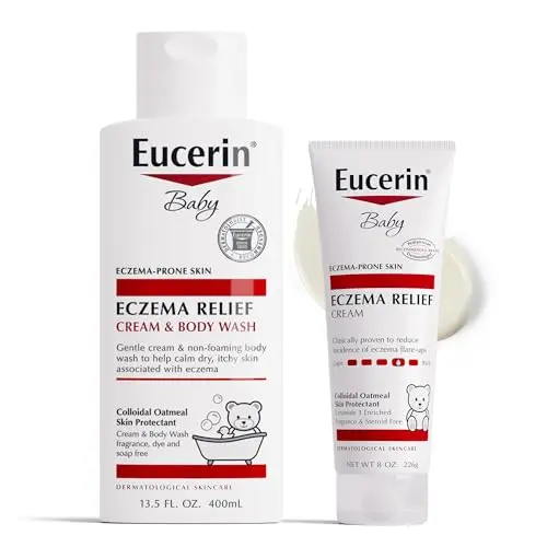 Eucerin Baby Eczema Relief cream and body wash set