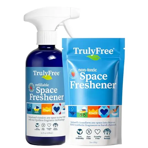 Truly Free Space Freshener Starter Kit with bottle and refill
