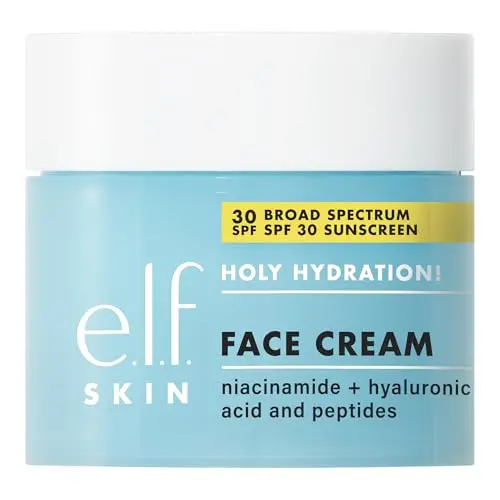 e.l.f. SKIN Holy Hydration Face Cream with SPF 30 in a jar