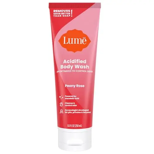 Lume Acidified Body Wash bottle for odor control