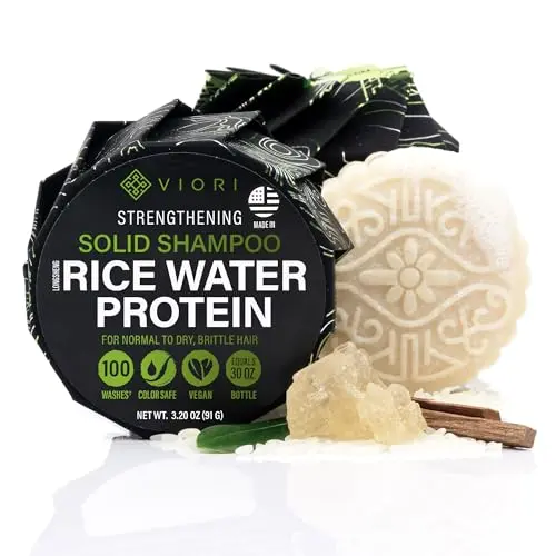 Viori Hidden Waterfall Rice Water Shampoo Bar for hair growth