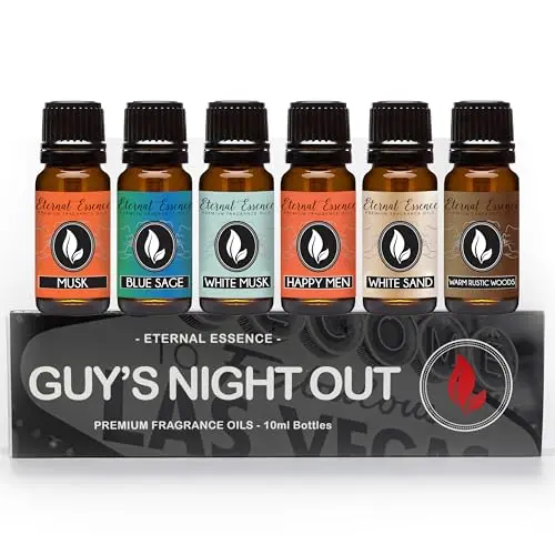 Eternal Essence Oils Guy's Night Out set of six fragrance oils