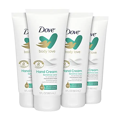 Dove Sensitive Skin Hand Cream tubes pack