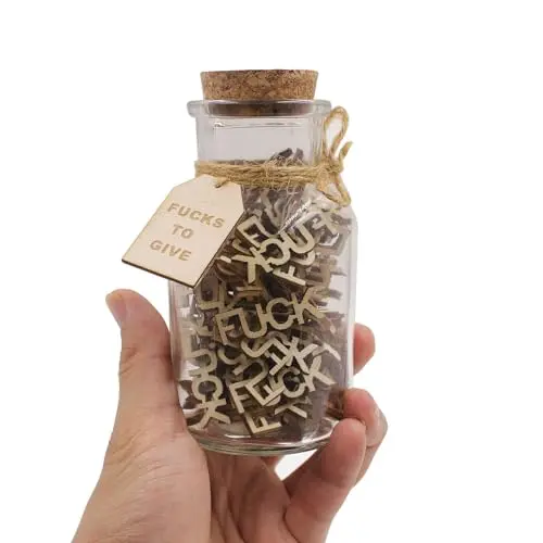 KUMLENMO Fuck Jar gift box with wooden 'fuck' pieces inside