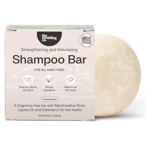 The Earthling Co. Fragrance-Free Volumizing Shampoo Bar for fine hair