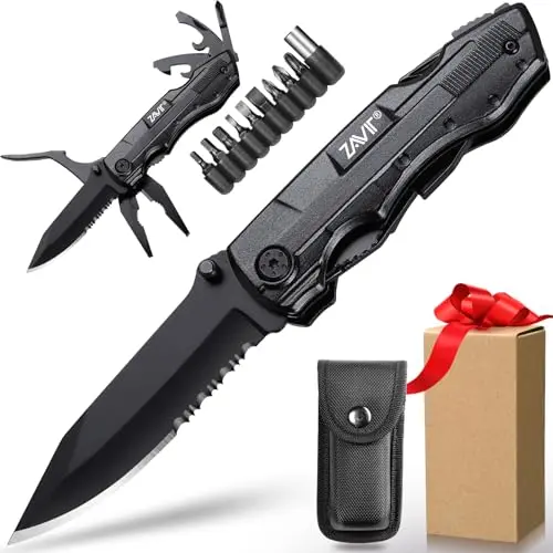 ZAVIT 20-in-1 stainless steel multi-tool pocket knife