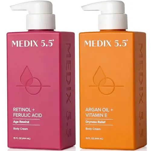 Medix 5.5 Retinol Body Lotion and Argan Oil Cream duo pack