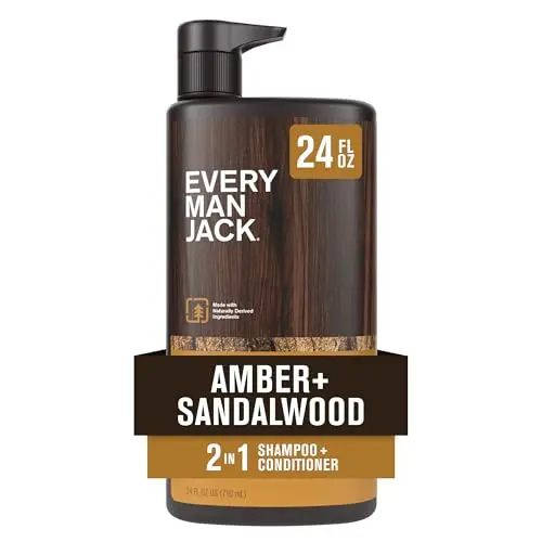 Every Man Jack 2-in-1 Daily Shampoo and Conditioner in Amber and Sandalwood scent
