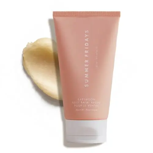 Summer Fridays Babymoon Belly Balm tube for pregnancy skin