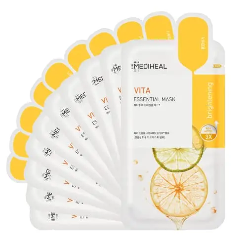 Mediheal Vita Essential Face Mask package with 10 sheet masks