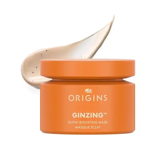 Origins GinZing Glow-Boosting Face Mask jar with citrus mint scent