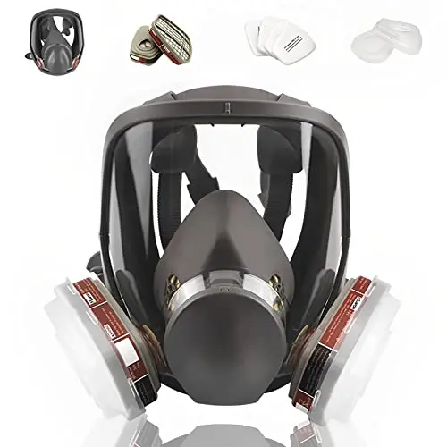 MOARON full face reusable respirator compatible with many filter types