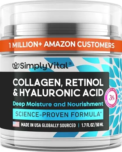 SimplyVital Anti-Aging Face Moisturizer with Retinol jar