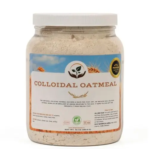 Dirty Treasures Colloidal Oatmeal Bath powder in a branded bag