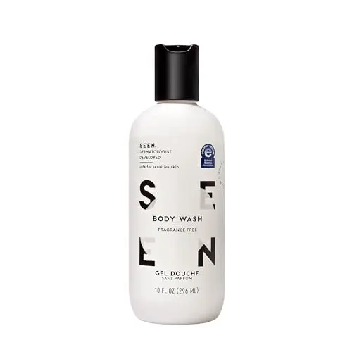 SEEN Fragrance Free Body Wash bottle