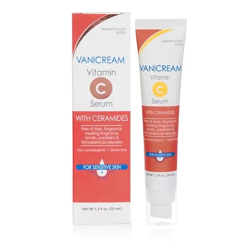 Vanicream Vitamin C Serum for rosacea and sensitive skin in airless pump packaging