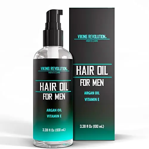 Viking Revolution Hydrating Hair Oil for men with pump