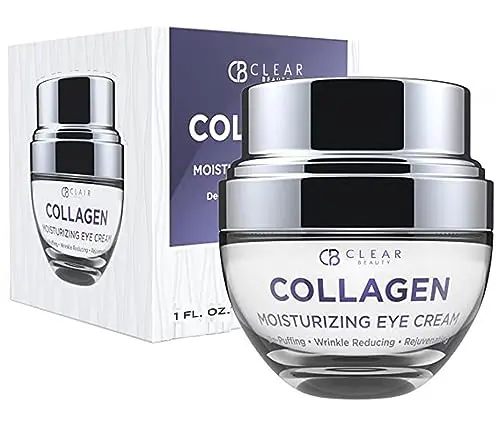 Clear Beauty Collagen Eye Cream in simple packaging