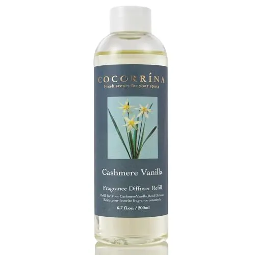Cocorrina Cashmere Vanilla reed diffuser oil refill bottle