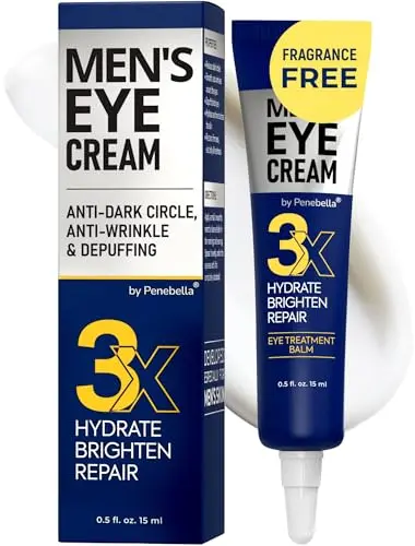 PENEBELLA Mens Eye Cream in black and white packaging