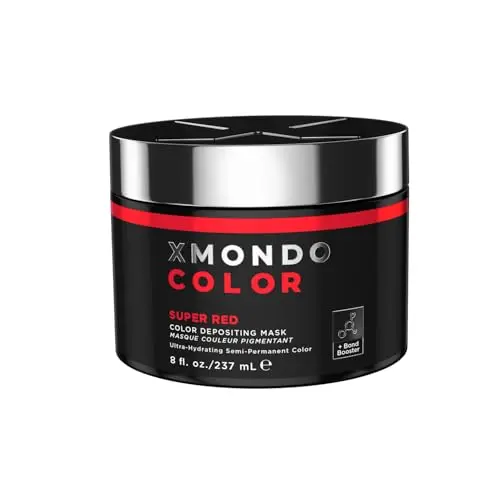 XMONDO Super Red semi-permanent color conditioning mask jar