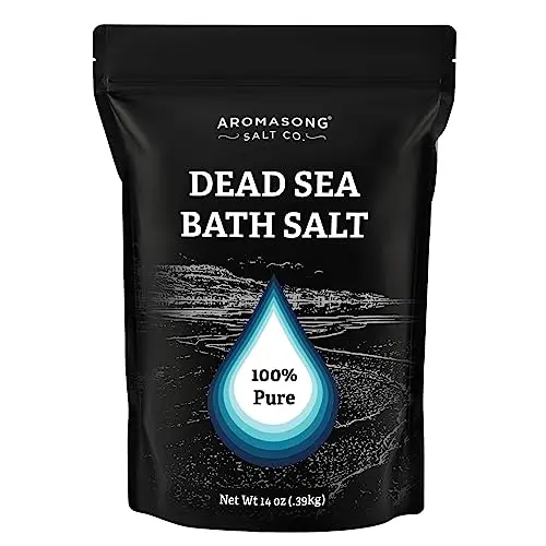Aromasong Dead Sea Salt Bath Soak in a modern, resealable foil pack