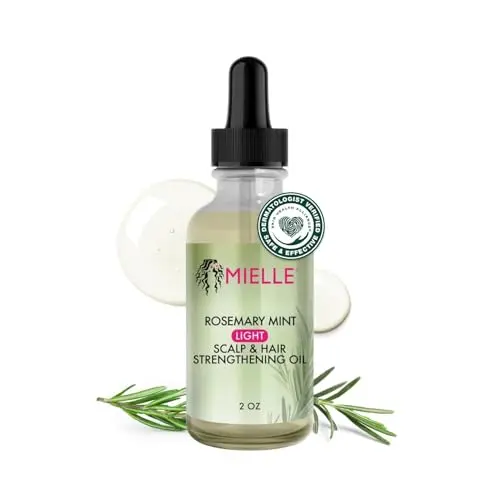 Mielle Organics Rosemary Mint Light Hair Oil bottle with dropper