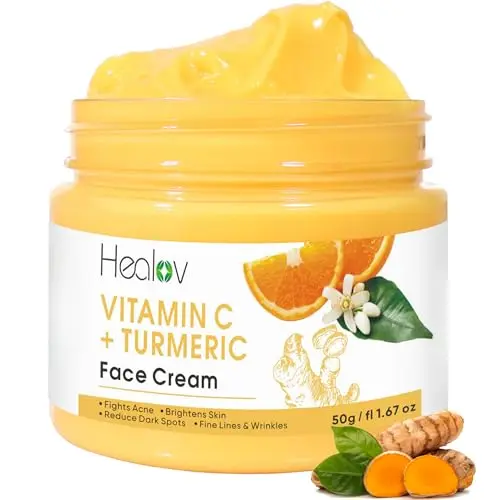 Healov Turmeric face cream for dark spots jar