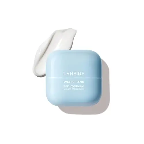 LANEIGE Water Bank Blue Hyaluronic Cream in a jar