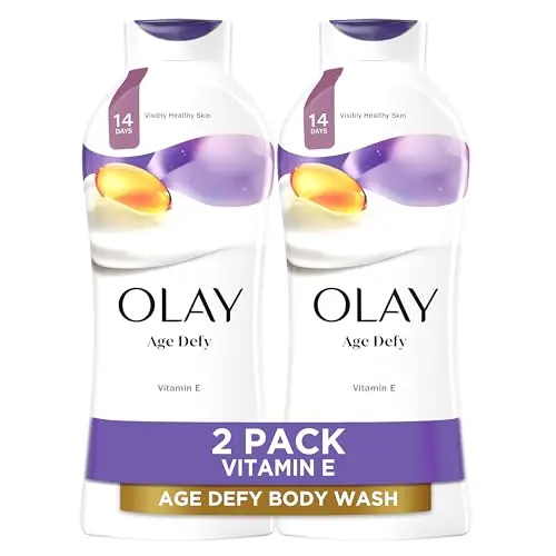 Olay Age Defying Body Wash bottle with Vitamin E and B3 Complex