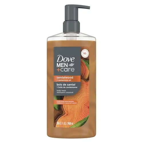 DOVE MEN + CARE Sandalwood & Cardamom Plant-Based Body Wash