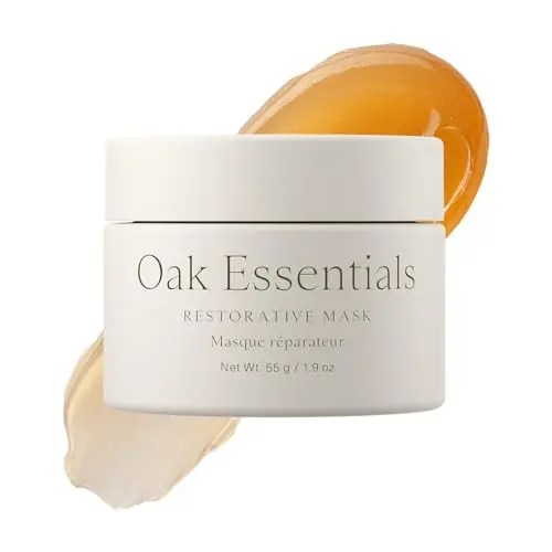 Oak Essentials organic honey restorative face mask jar