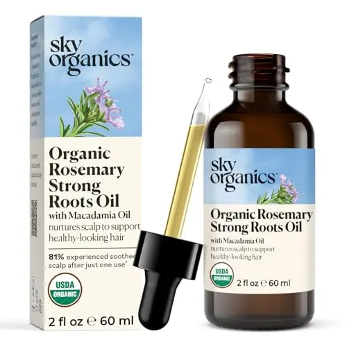 Sky Organics Organic Rosemary Oil serum bottle