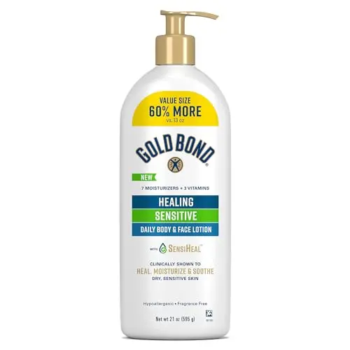 Gold Bond Healing Sensitive Daily Body & Face Lotion with aloe for dry, sensitive skin