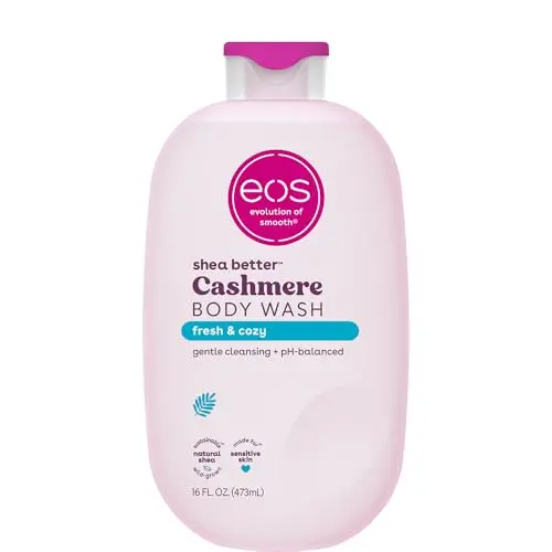 eos Cashmere Body Wash bottle with Fresh & Cozy scent