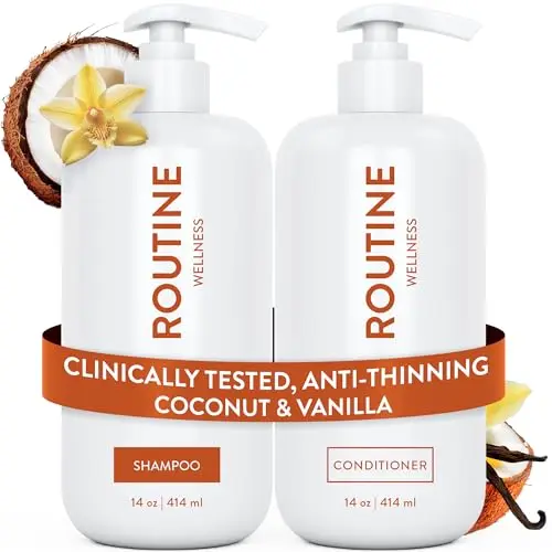 Routine Wellness Anti-Thinning Shampoo and Conditioner Set for Women & Men