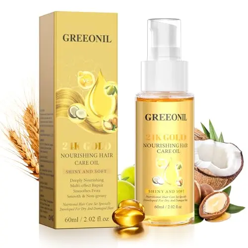 GREEONIL 24K Gold Argan and Coconut Oil Serum bottle