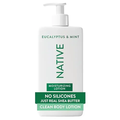 Native Body Lotion in Eucalyptus & Mint scent pump bottle
