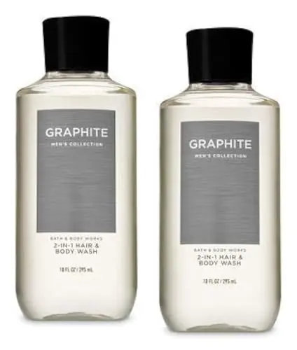 Bath & Body Works Graphite 3-in-1 Hair, Face & Body Wash two-pack value bundle
