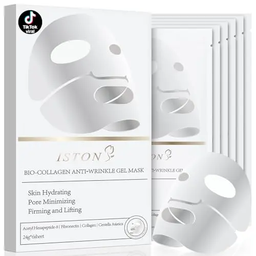 ISTON 6-pack Bio-Collagen Hydrogel Face Mask for anti-aging