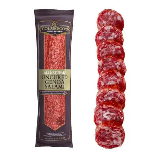Colameco's All Natural Uncured Salami Chub, Genoa flavor