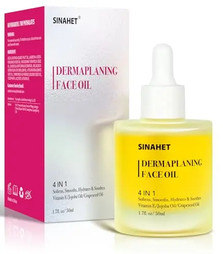 SINAHET Dermaplaning Oil with jojoba, vitamin E, tea tree and grape seed