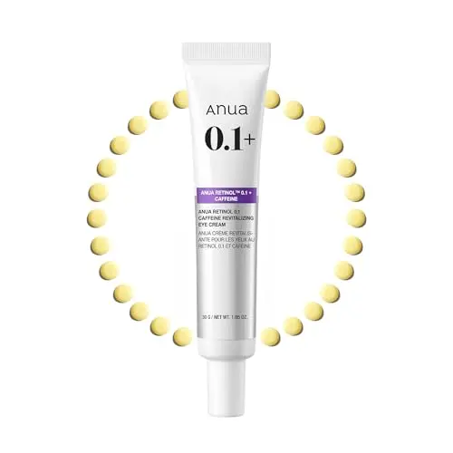 Anua Retinol 0.1 Caffeine Revitalizing Eye Cream tube