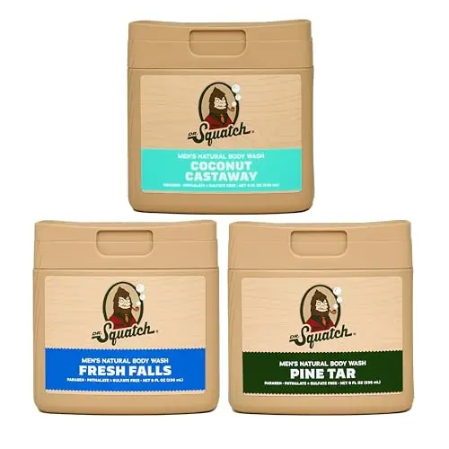 Dr. Squatch body wash three-pack variety set
