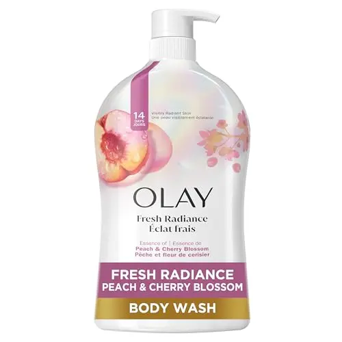 Olay Fresh Radiance Body Wash with Peach and Cherry Blossom scent