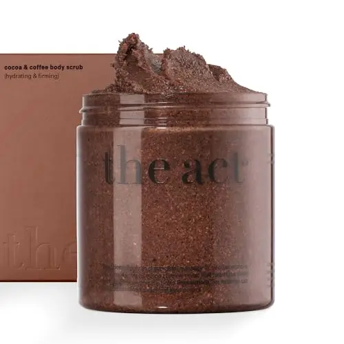 THE ACT Coffee Body Scrub with Salt and Cocoa jar
