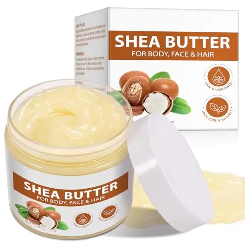 Btefls Pure Organic Shea Butter Raw Unrefined body and face butter jar