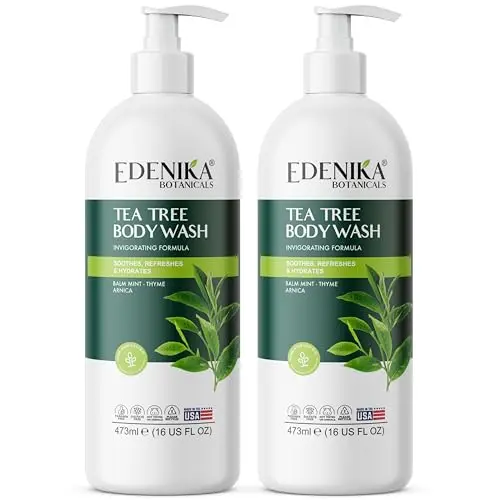 EDENIKA BOTANICALS Organic Tea Tree Oil Body Wash two-pack