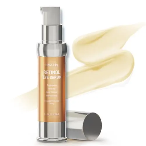 +1HEROLABS Gentle Retinol Eye Cream in a vacuum-sealed pump bottle.
